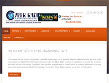 Tablet Screenshot of cyberradix.com